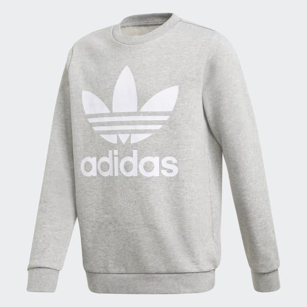 adidas Trefoil Crew Grey | adidas UK