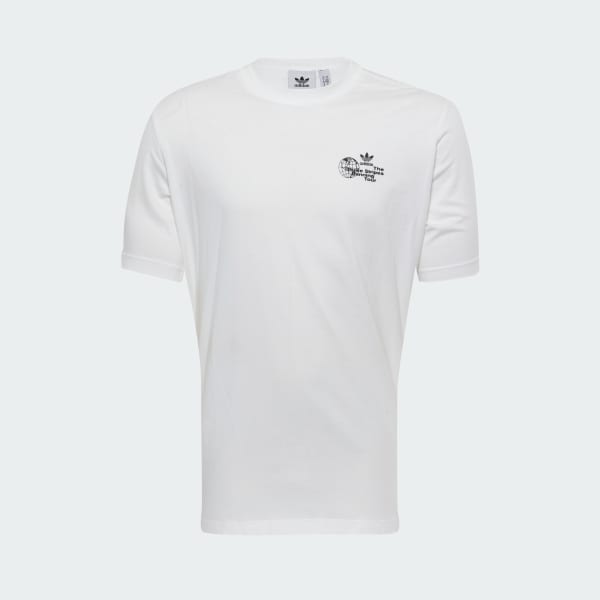 Bianco T-shirt Sports Elements Poster Graphic Loose
