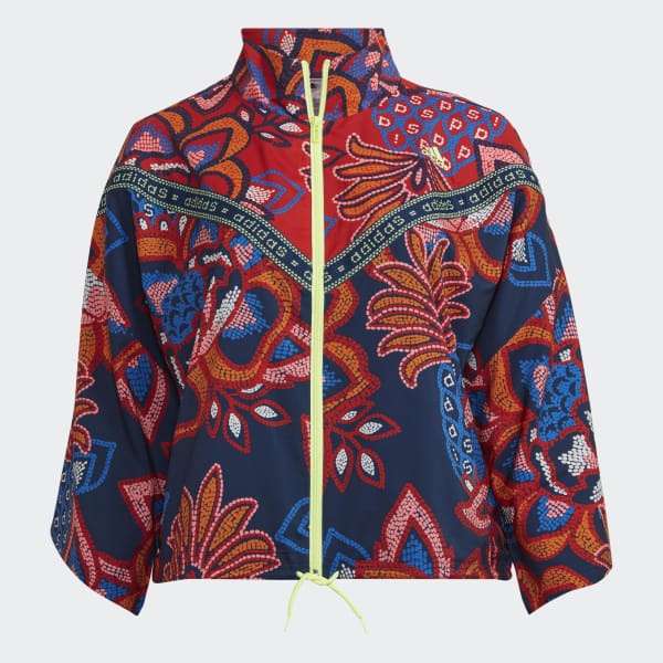 Blue FARM Track Top (Plus Size) HI344