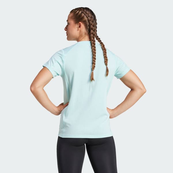 Turquesa Camiseta Treino Train Essentials Big Performance Logo