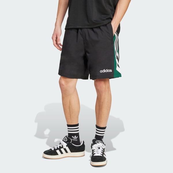 zwart 90s Football Short