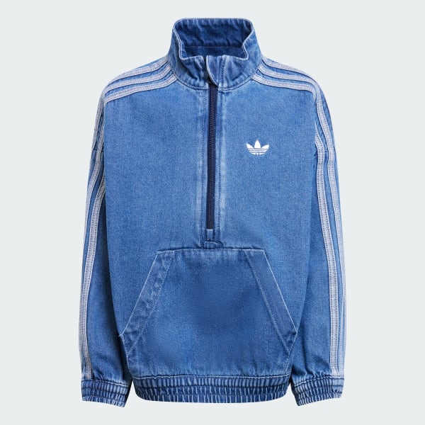 アディダス デニムセット キッズ - ブルー | アディダス ジャパン