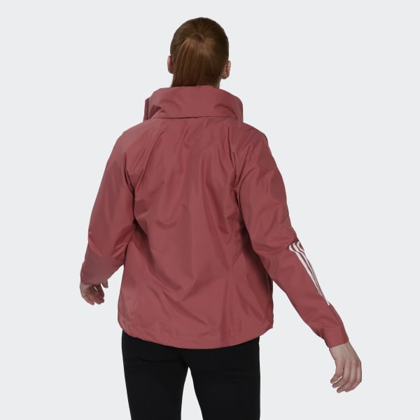 Czerwony BSC 3-Stripes RAIN.RDY Jacket