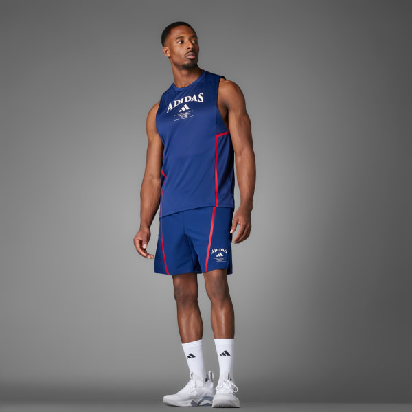 สีน้ำเงิน กางเกงขาสั้น Designed-for-Training Legacy