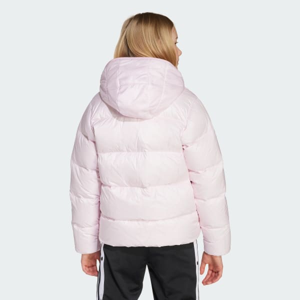 roze Adicolor Down Jacket Kids