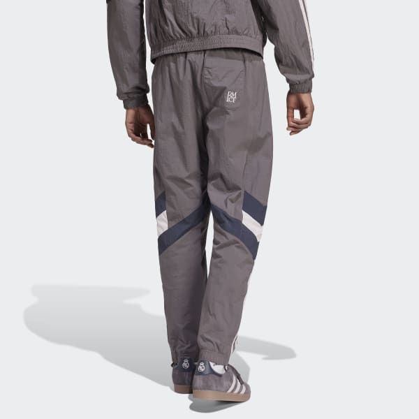 [レア]adidas レアル・マドリード フレアナイロンパンツ 幅広 裾ジップ adidas レアルマドリード 24/25 トレーニングトップ