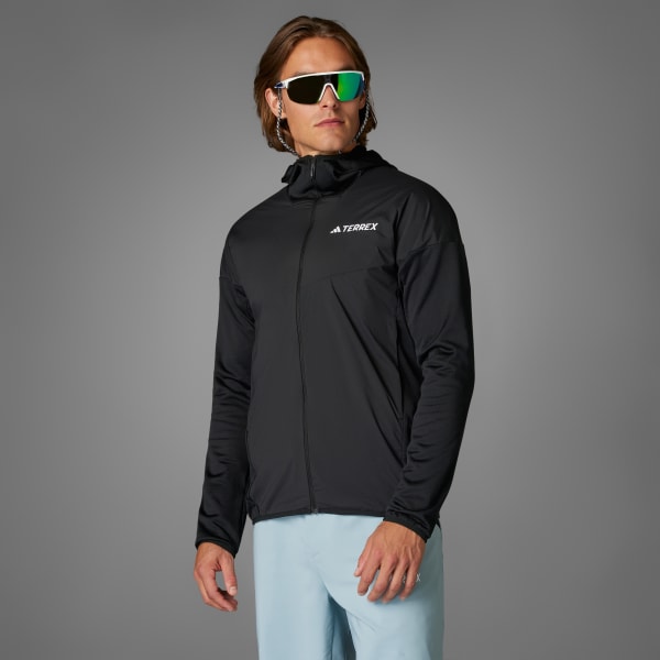 cierna Bunda Terrex Xperior Climawarm+ Wind Light Fleece Hooded