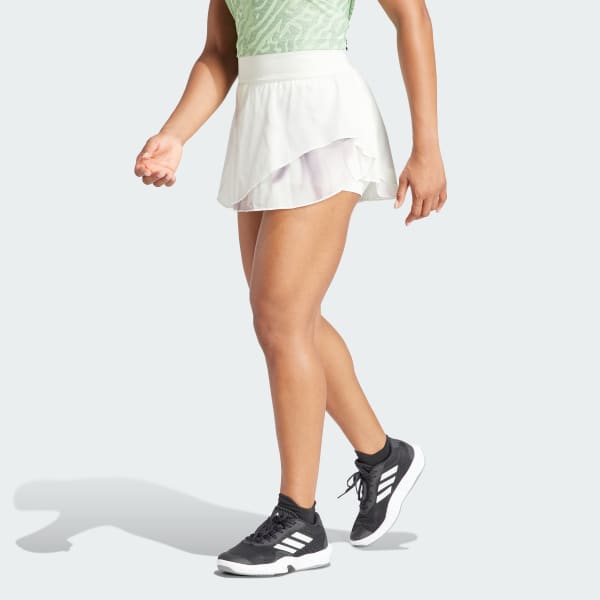 adidas Women's Tennis Tennis AEROREADY Pro Print Skirt - Green 