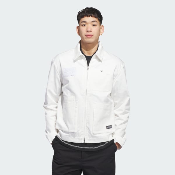 Blanco CHAQUETA SKATEBOARDING x MARK GONZALES