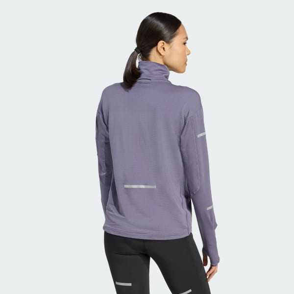 Viola Maglia da running adi365 CLIMAWARM+ Half Zip