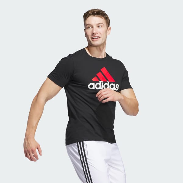 Negro Playera Badge of Sport