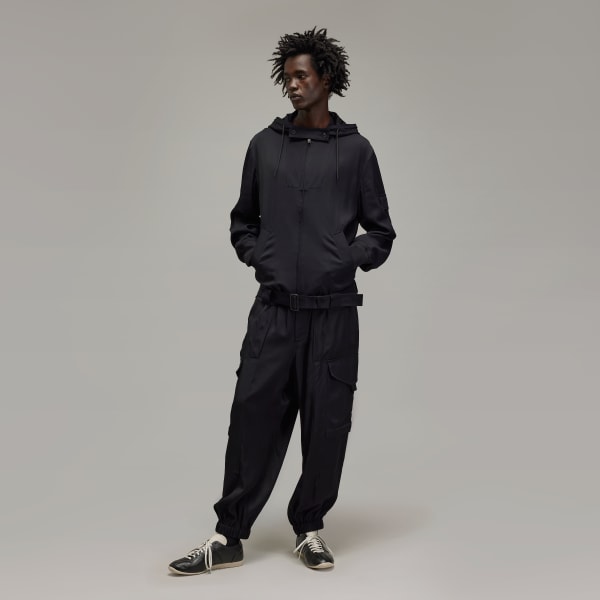 cerná Kalhoty Y-3 Rayon Twill