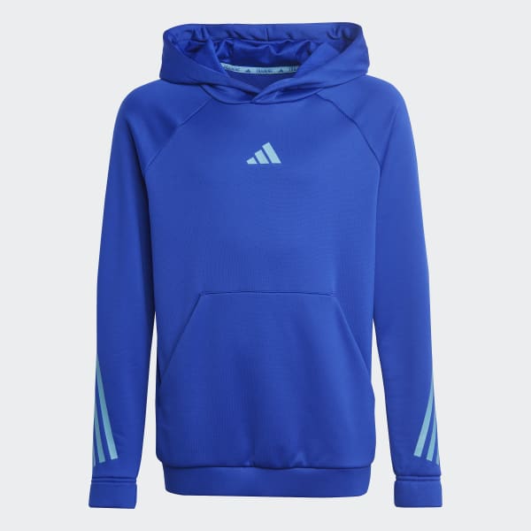 modrá Mikina Train Icons AEROREADY 3-Stripes Hoodie