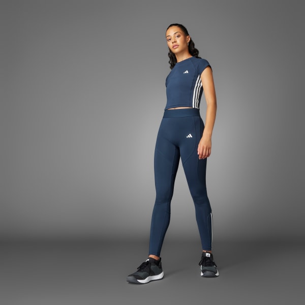 Azul Camiseta Hyperglam Acanalada