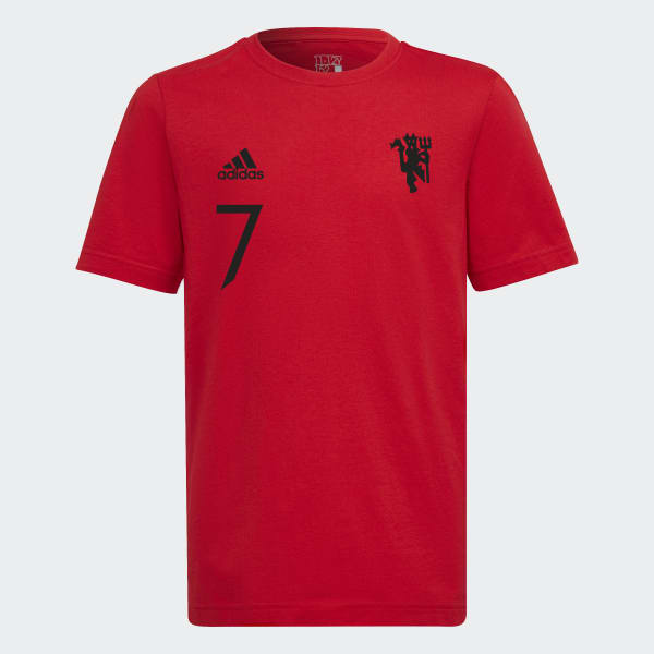 Red Manchester United Graphic Tee BVU04