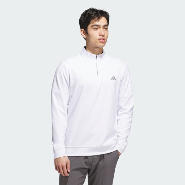 Blanco Sudadera Ultimate365 Classic Cierre Corto