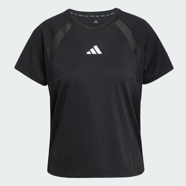 Black Seamless Knitted Tee