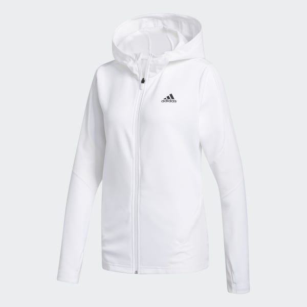 adidas white training jacket