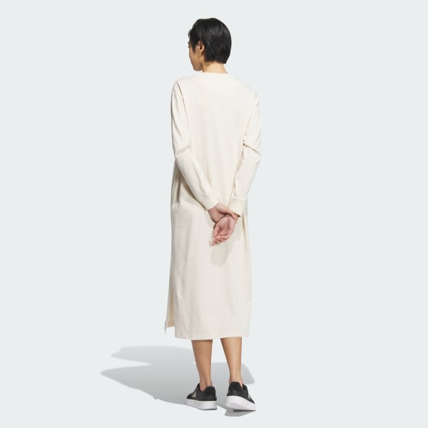 アディダスワンピース スリーストライプ ダブルジップ ホワイト
