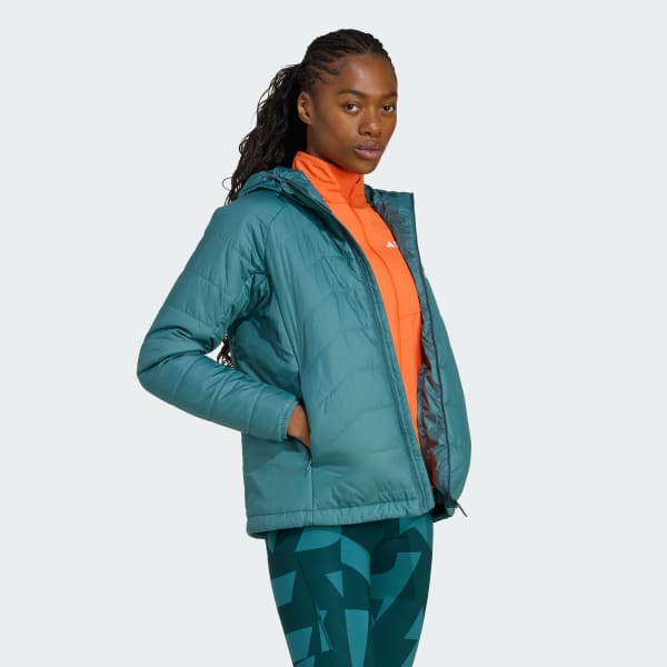 Yesil Terrex Multi Synthetic Insulated Kapüşonlu Mont