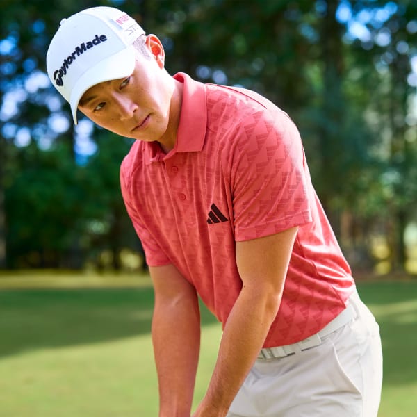 アディダス 【ゴルフ】HEAT.RDY BOSジャガードポロ - レッド