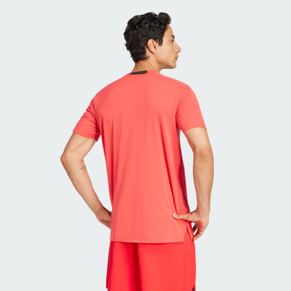Red Designed 4 Training 3-Stripes Tee