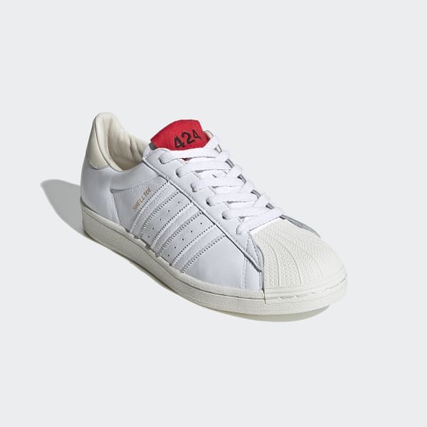 adidas 424 Shell-Toe Shoes - White 
