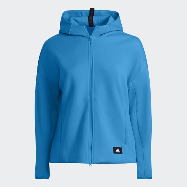 Blau adidas Sportswear Mission Victory Kapuzenjacke – Große Größen