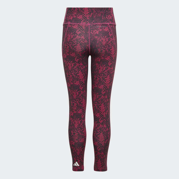 Rose Tight 7/8 taille haute à poche et imprimé animal AEROREADY Optime