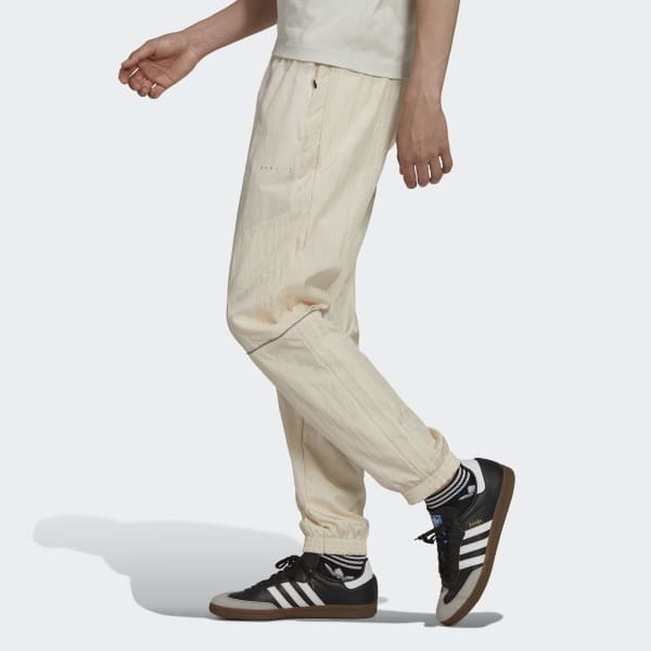 Bezowy Reveal Material Mix Track Pants TK487