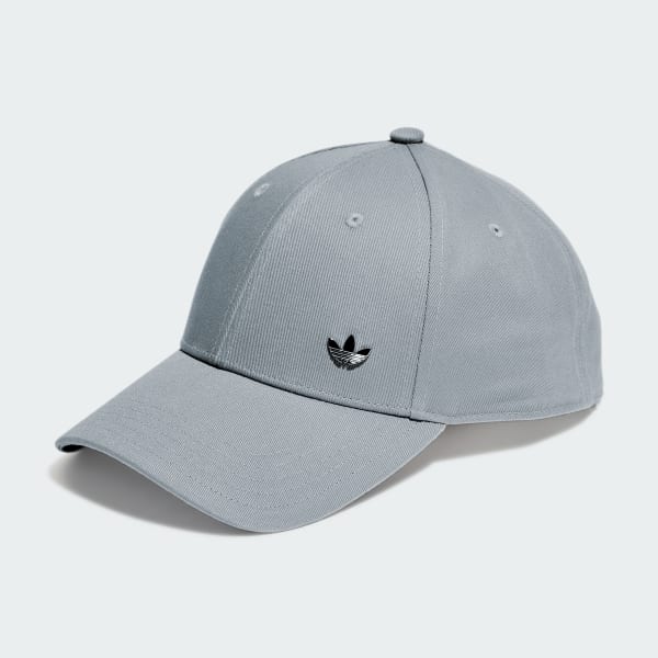Grey Metallic Trefoil Baseball Cap