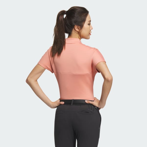สีแดง เสื้อคอสูงแขนสั้น AEROREADY Big Badge of Sport
