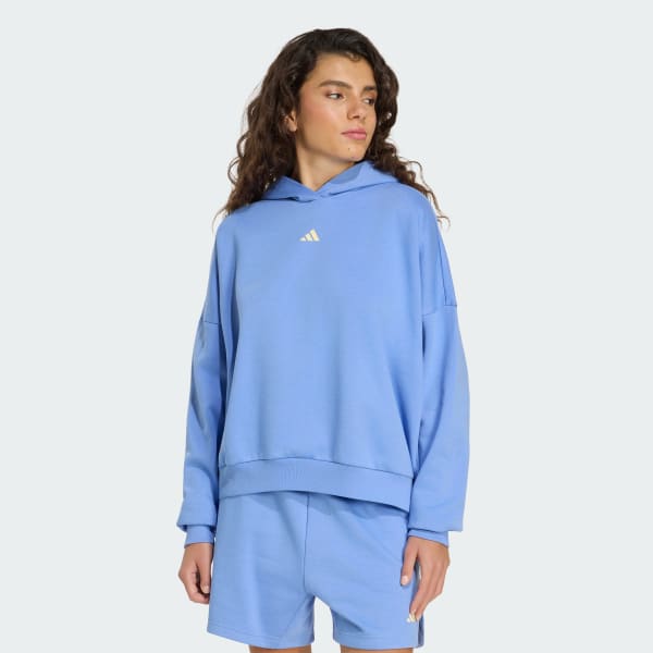 Bleu SWEAT-SHIRT À CAPUCHE 3 STRIPES STUDIO