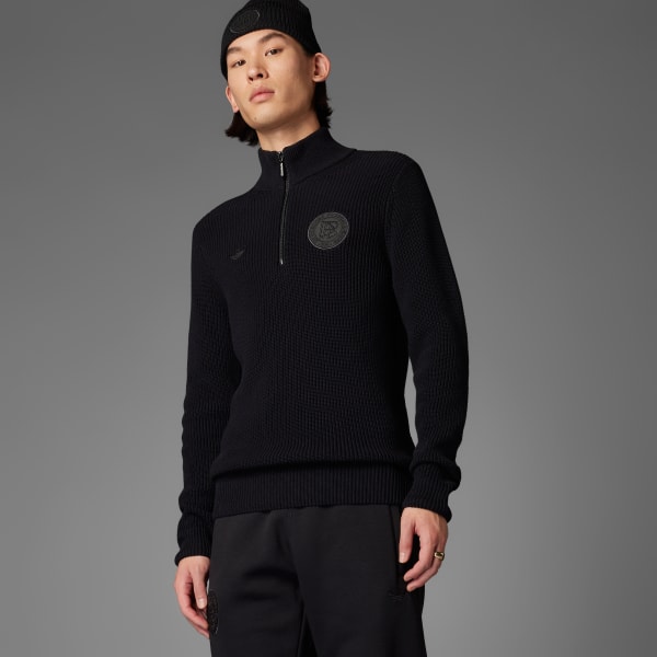 Czerń Bluza Germany Anniversary Half-Zip Knit