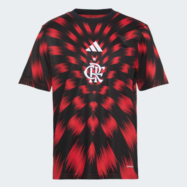 Vermelho Camisa Pre Jogo Flamengo Infantil 25/26