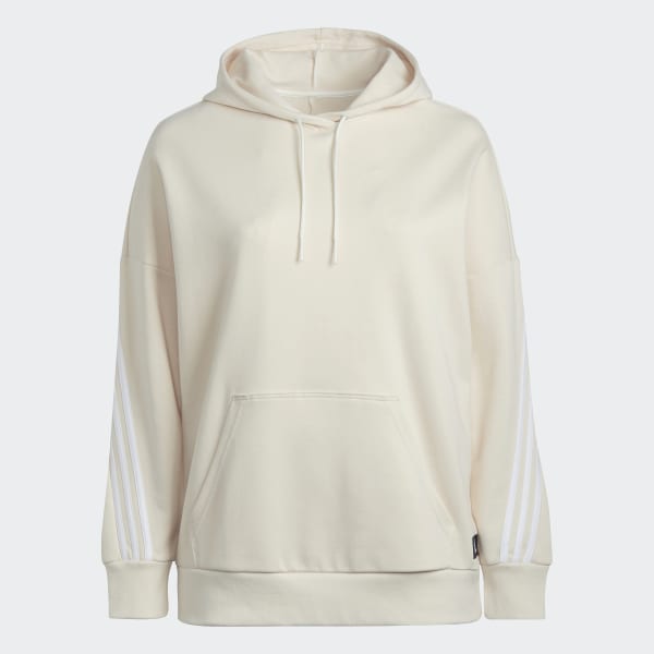 White adidas Sportswear Future Icons 3-Stripes Sweatshirt (Plus Size) L8827