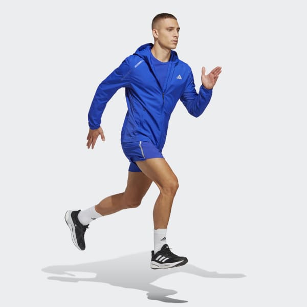 Bleu Veste d'échauffement Marathon