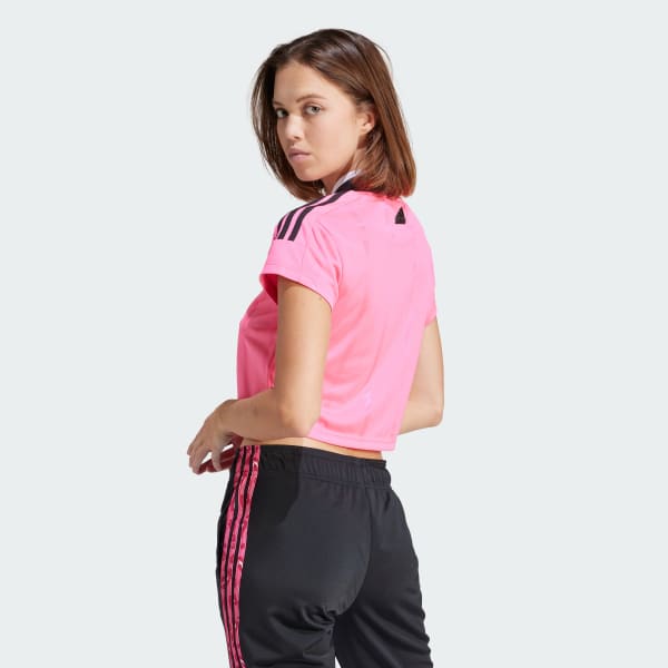 Tシャツ・カットソー adidas Tiro Crop Tee W Pink IS0727 adidas Tiro Summer Crop Jersey - Pink | adidas Malaysia