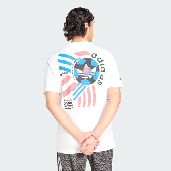 Hvid ARCHIVE FOOTBALL GRAFISK T-SHIRT