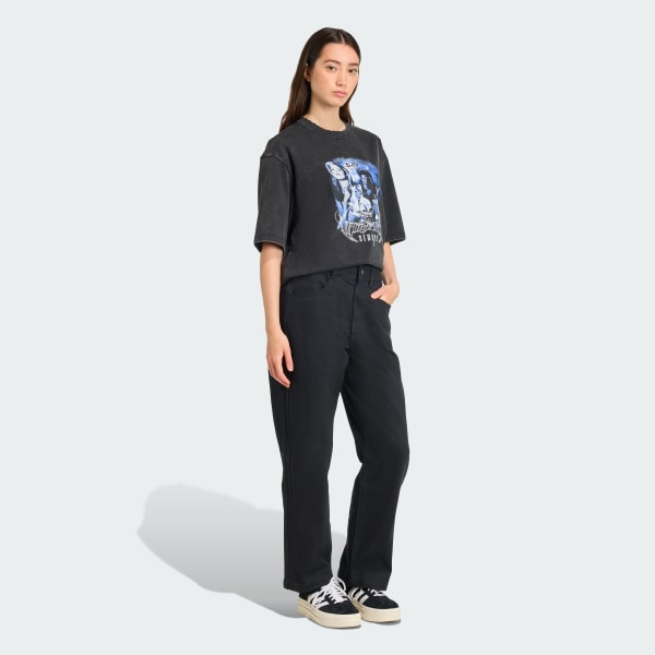 Svart Adidas 20th Century Fox Disney T-Shirt Oversized