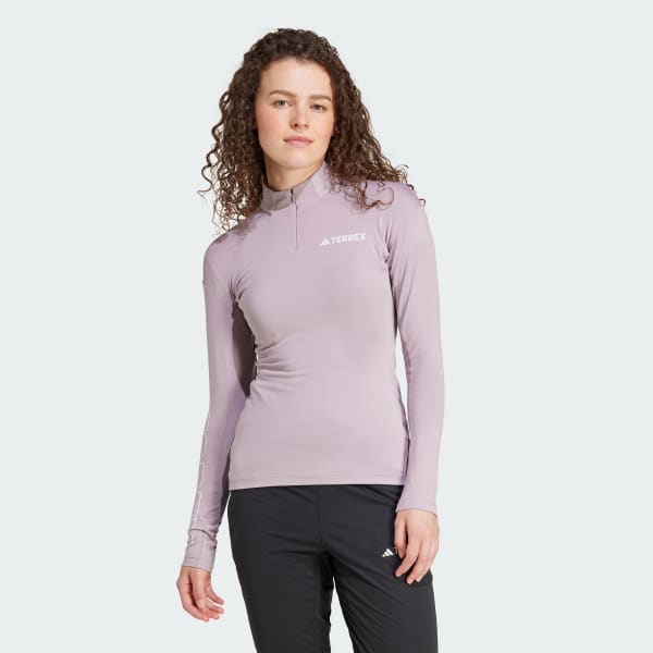 fialová Tričko Terrex Xperior Long Sleeve