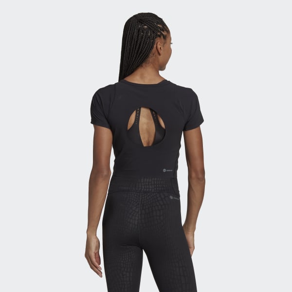 Nero T-shirt HIIT 45 Seconds Crop