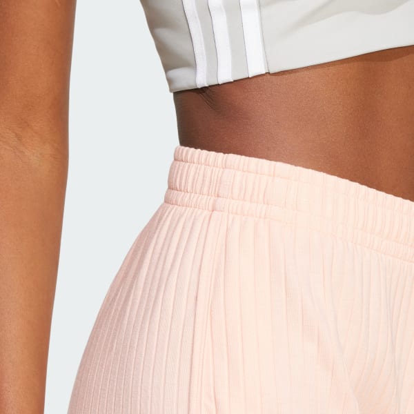 adidas Essentials Wide Rib Sprinter Shorts - Pink | adidas