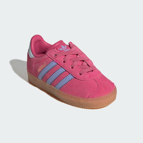 Rosa Scarpe Gazelle pratiche con lacci elasticizzati per bambini e bambine