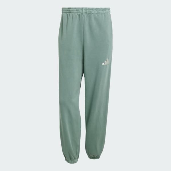 vert Pantalon ample en molleton lavé ALL SZN
