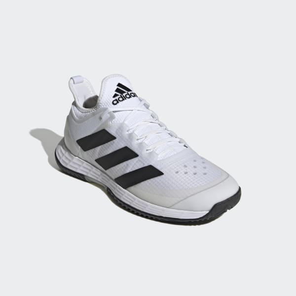 White Adizero Ubersonic 4 Tennis Shoes