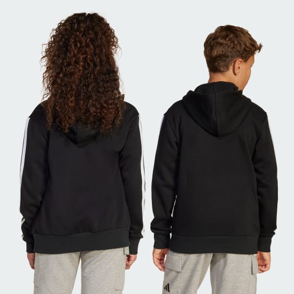Svart Essentials Full-Zip Hettegenser