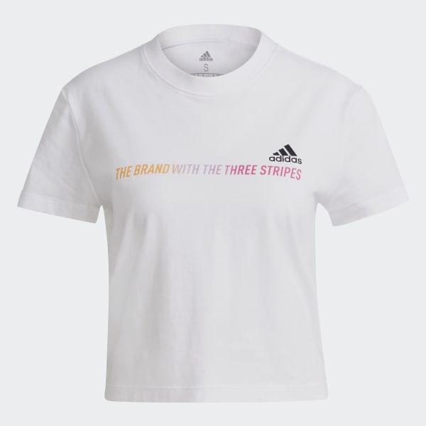 blanc T-shirt court Essentials Gradient 29186
