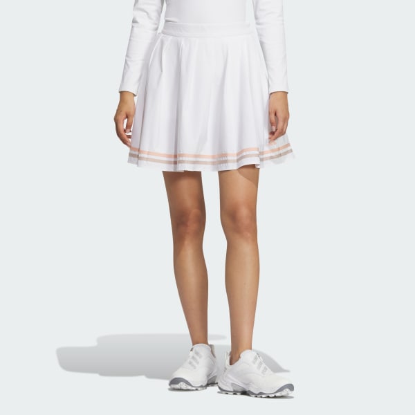 สีขาว กระโปรงพลีต AEROREADY