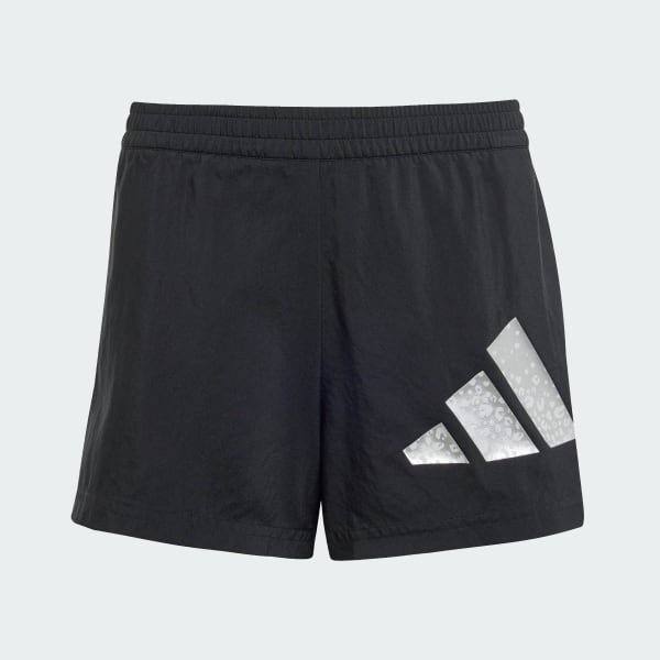 Μαύρο Train Essentials Glam Print Παιδικά Αθλητικά Σορτς